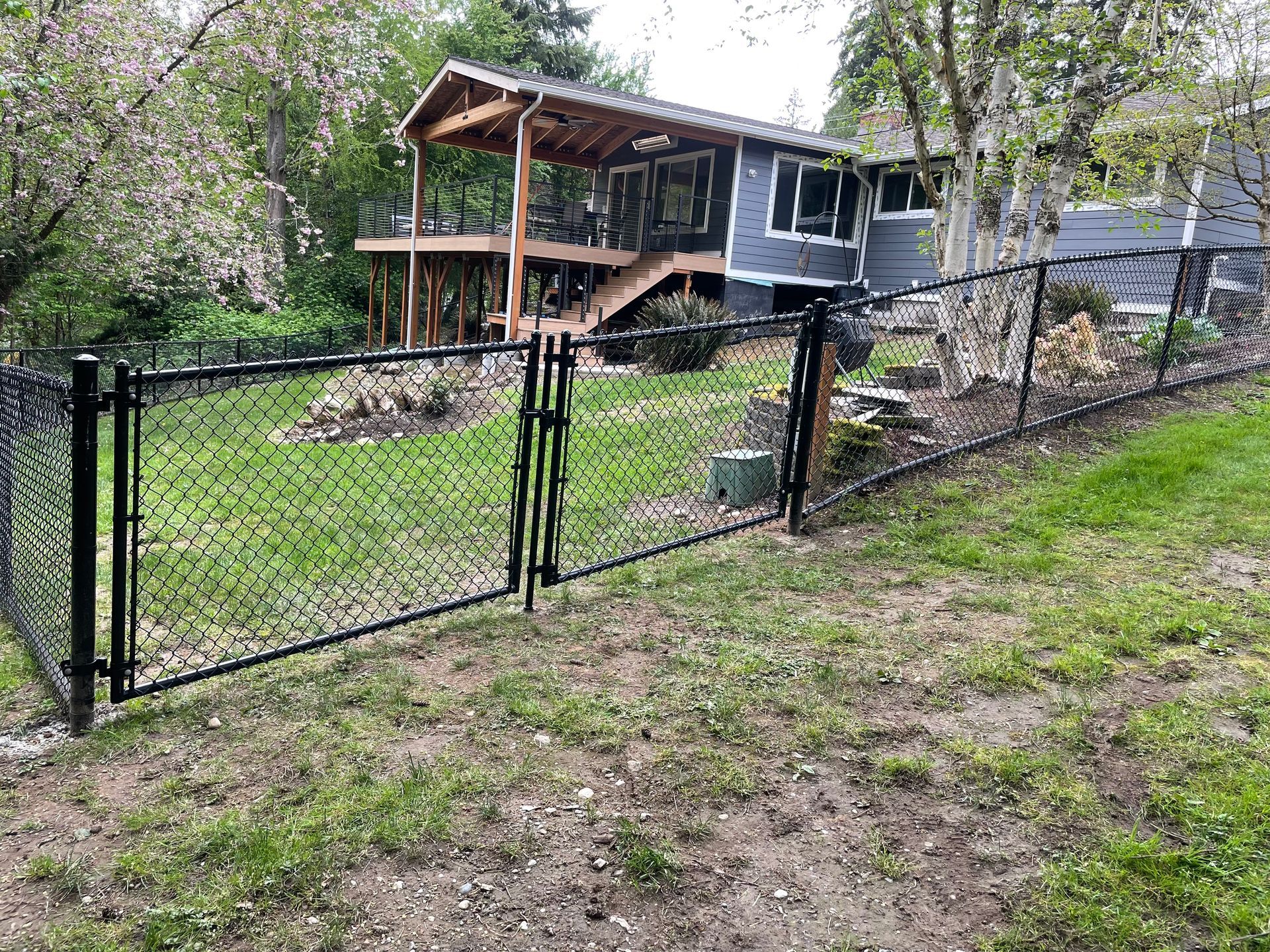 Chain Link Double Gate Fencing