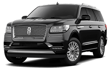 Black Lincoln Navigator SUV.