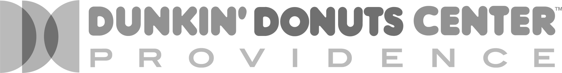 Dunkin' Donuts Center in Providence, Rhode Island. Text logo in gray on a white background.