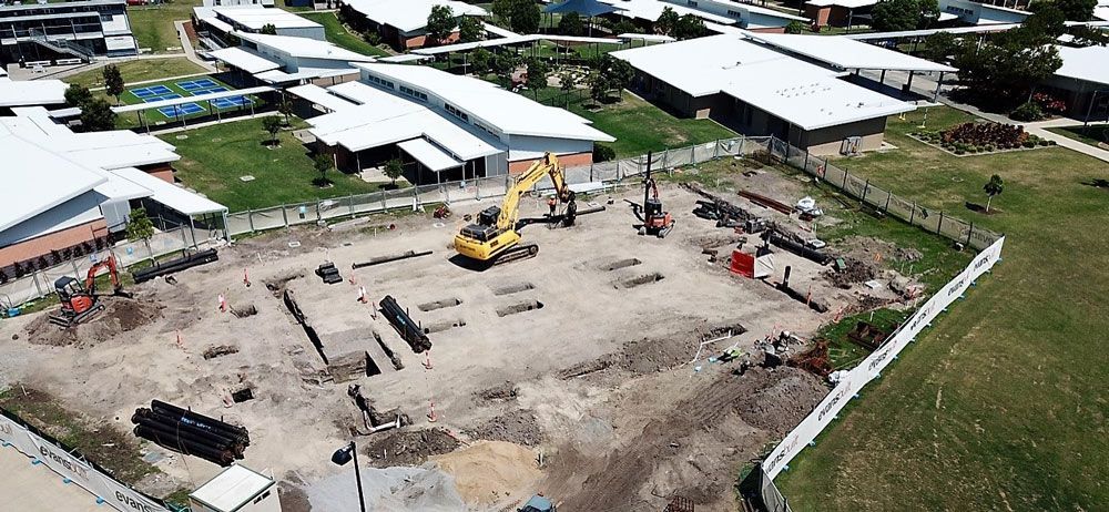 Breathtaking Aerial Perspective Showcasing The Construction Site — Bampak In Coolum Beach QLD