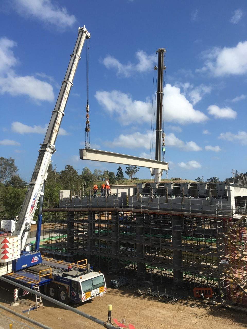 Constructing a Hollow Core Slab with a Construction Crane Hook — Bampak In Coolum Beach QLD