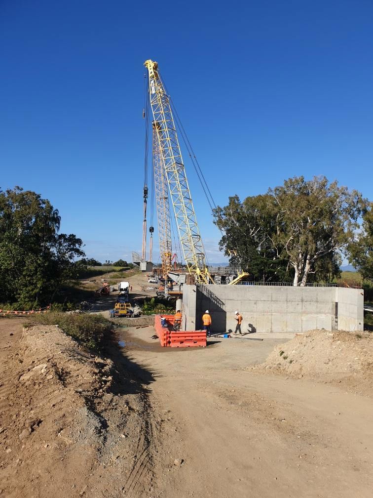 Crane Used for Bridge Construction — Bampak In Coolum Beach QLD