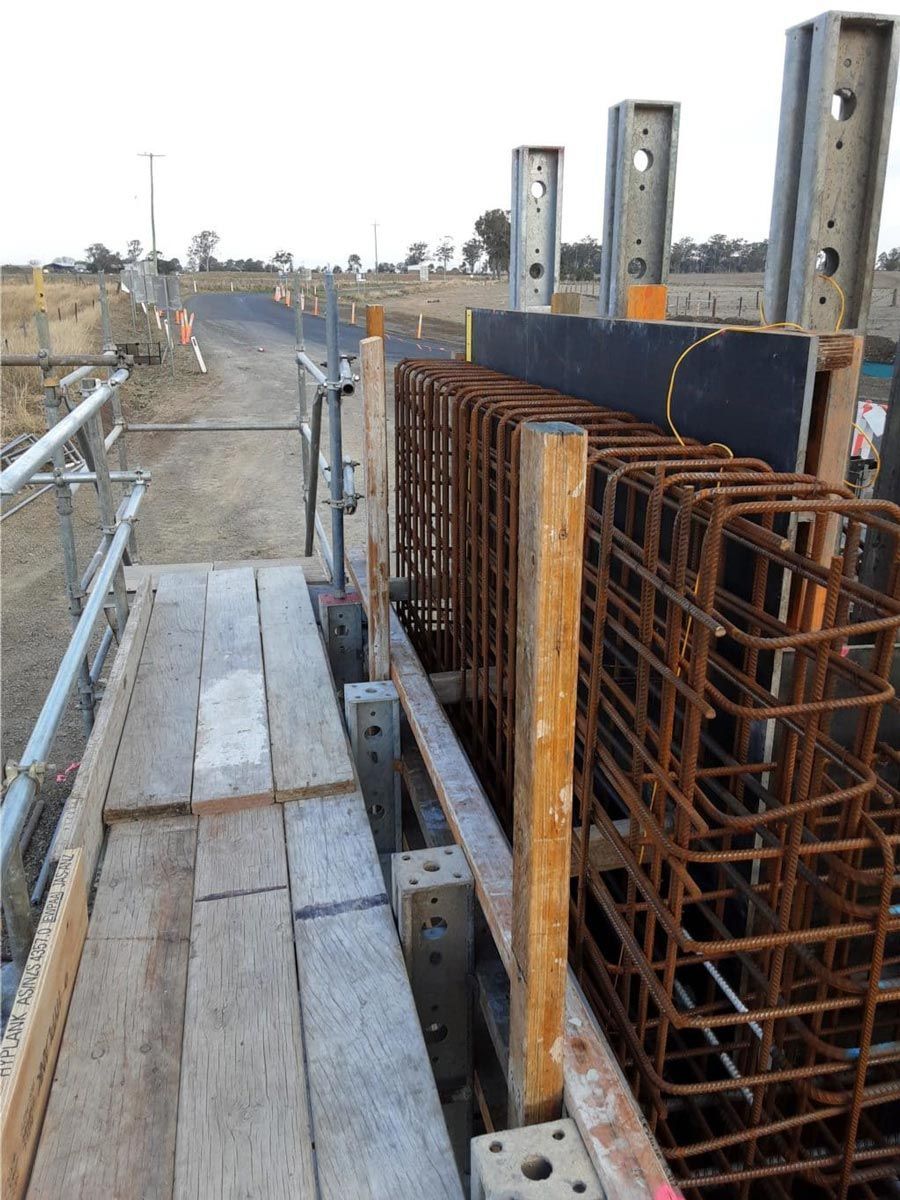 Constructing a Bridge Foundation with Interlinked Steel Bars — Bampak In Coolum Beach QLD