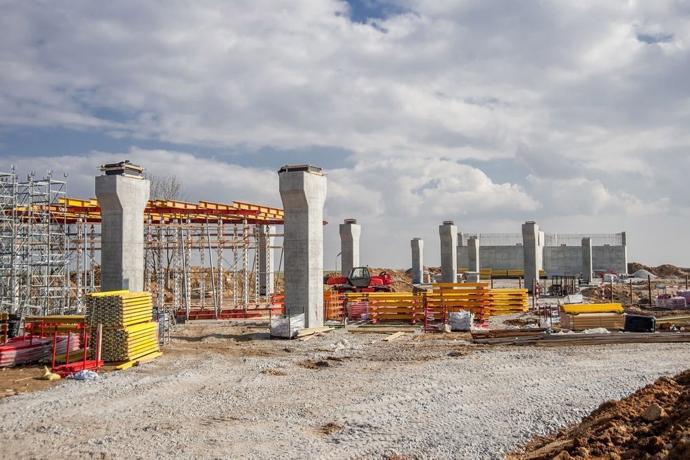 Support Scaffolding System Employed in Constructing Bridge Columns — Bampak In Coolum Beach QLD