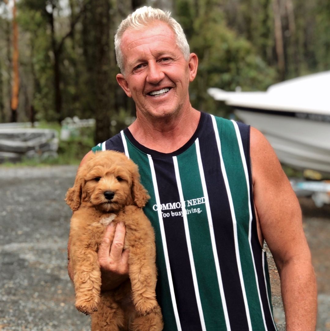 Happy Family Getting New Puppy — Puppies for Sale in Rainbow Flat, NSW