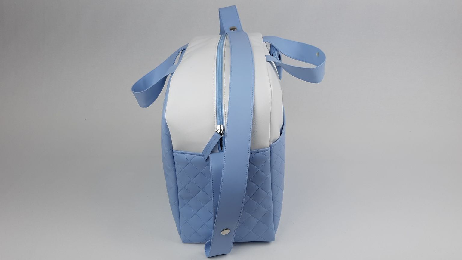 SACO MATERNIDADE NV5  PELE SINTÉTICA ACOLCHOADA COR AZUL