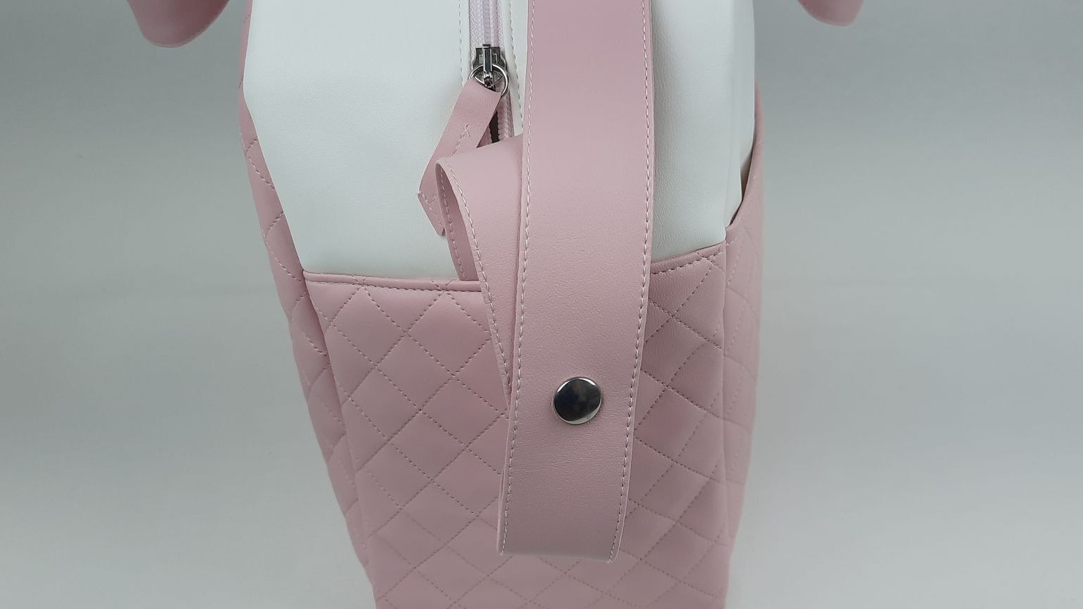 SACO MATERNIDADE NV5  PELE SINTÉTICA ACOLCHOADA COR ROSA