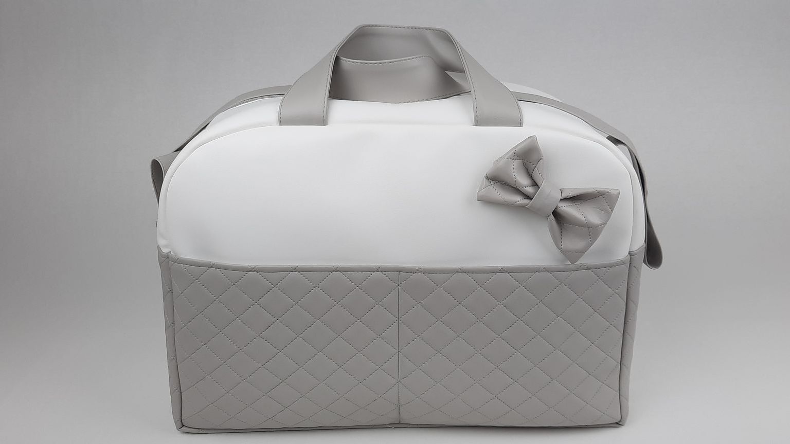 SACO MATERNIDADE NV5  PELE SINTÉTICA ACOLCHOADA COR CINZA 