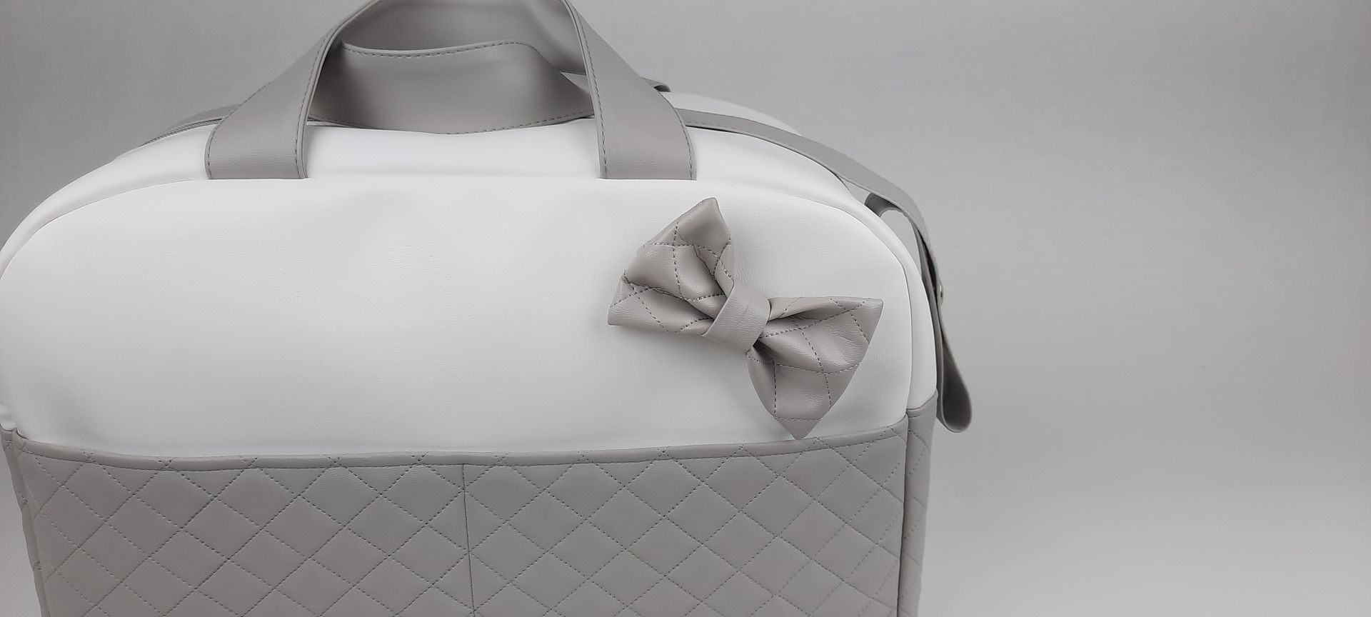 SACO MATERNIDADE NV5  PELE SINTÉTICA ACOLCHOADA COR CINZA 