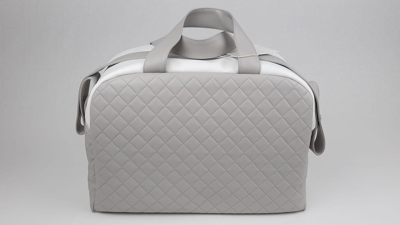 SACO MATERNIDADE NV5  PELE SINTÉTICA ACOLCHOADA COR CINZA 