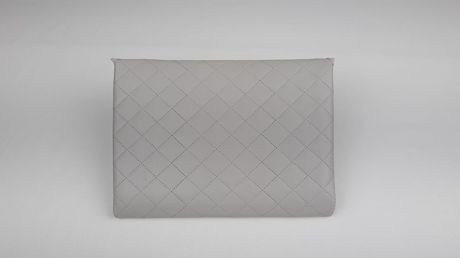 MUDA FRALDAS LAÇO PELE SINTÉTICA ACOLCHOADA COR CINZA 