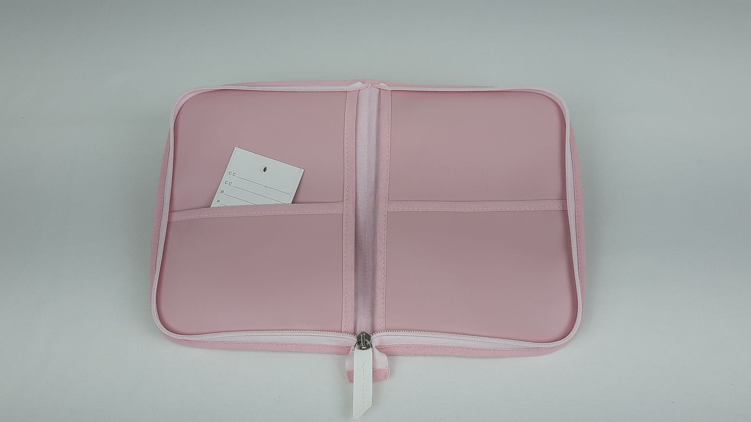 PORTA DOCUMENTOS LAÇO PELE SINTÉTICA ACOLCHOADA COR ROSA