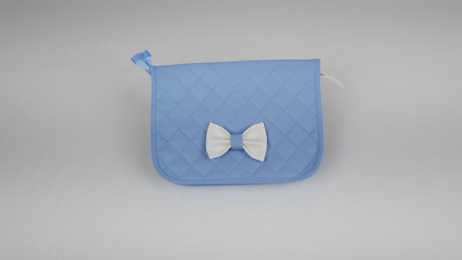 PORTA DOCUMENTOS LAÇO PELE SINTÉTICA ACOLCHOADA COR AZUL