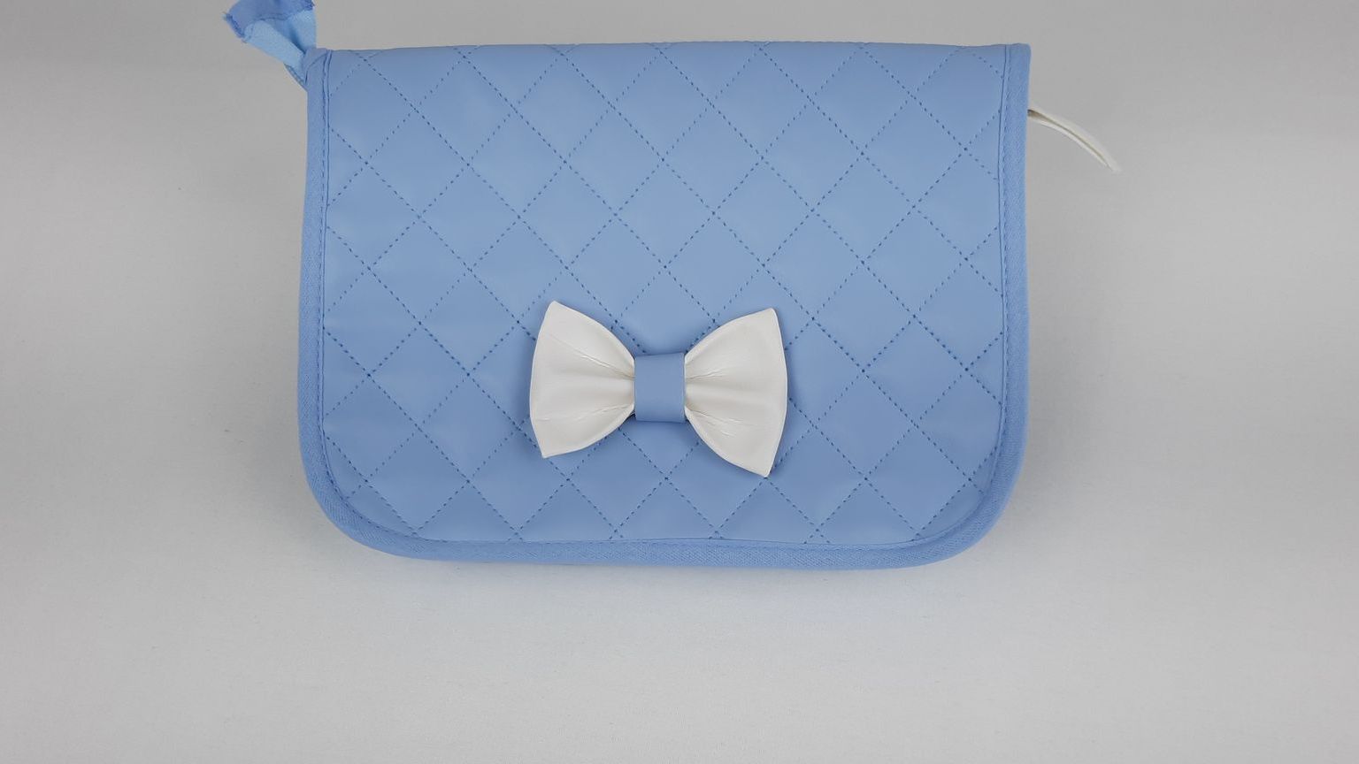 PORTA DOCUMENTOS LAÇO PELE SINTÉTICA ACOLCHOADA COR AZUL