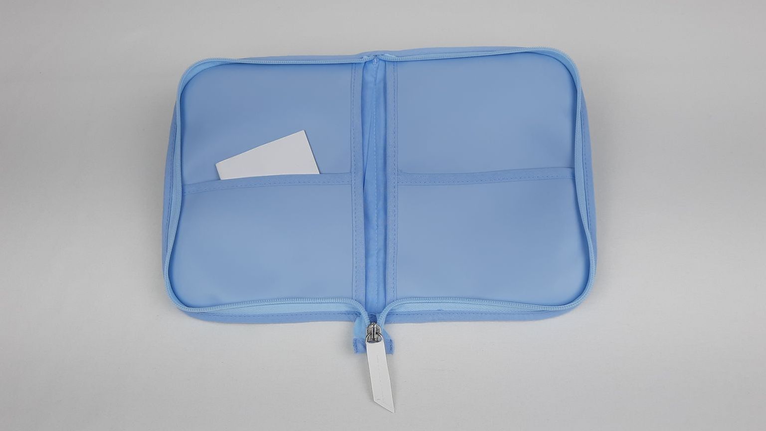 PORTA DOCUMENTOS LAÇO PELE SINTÉTICA ACOLCHOADA COR AZUL