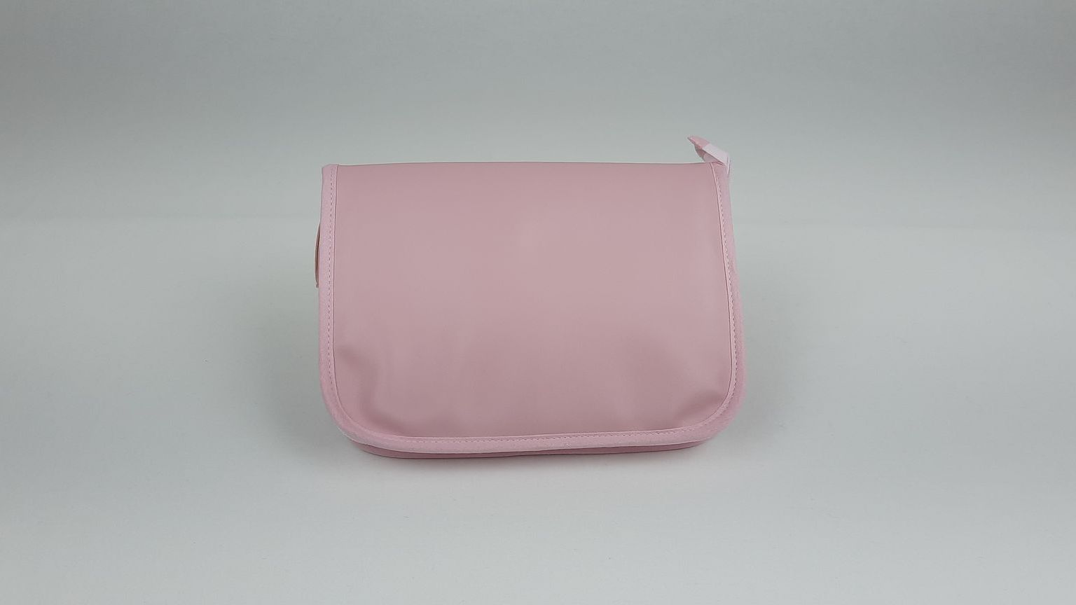 PORTA DOCUMENTOS PELE SINTÉTICA  LISA COM LAÇO COR ROSA