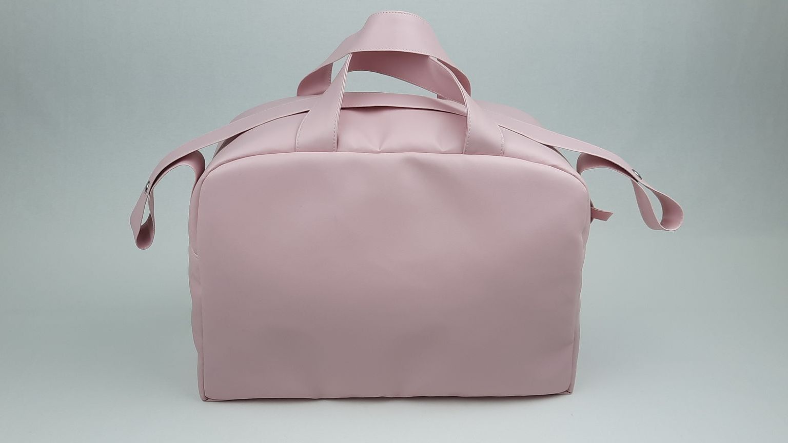 SACO MATERNIDADE NV4 PELE SINTÉTICA  LISA COM LAÇO COR ROSA