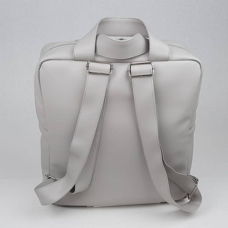 MOCHILA PELE SINTÉTICA LAÇO COR CINZA REF: NL421