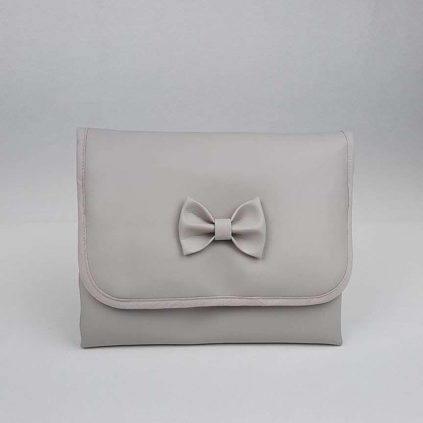 PORTA DOCUMENTOS PELE SINTÉTICA LAÇO COR CINZA REF: NL402