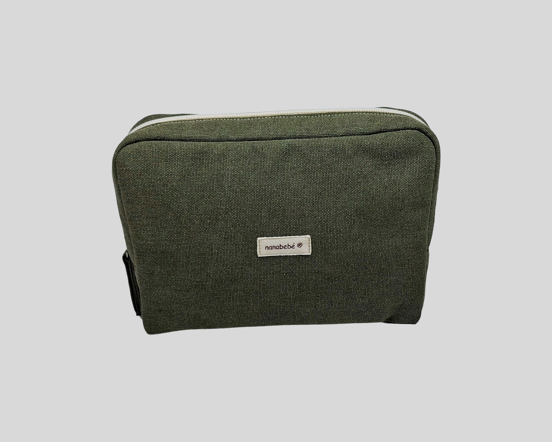 NECESSAIRE COR VERDE COM FECHO DE CORRER