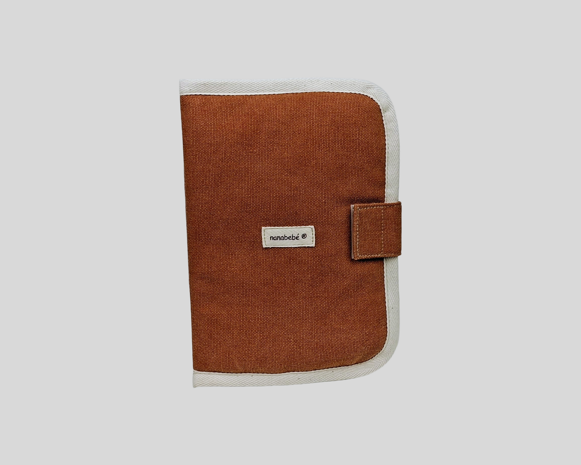 PORTA DOCUMENTOS COR TELHA COM FECHO EM VELCRO