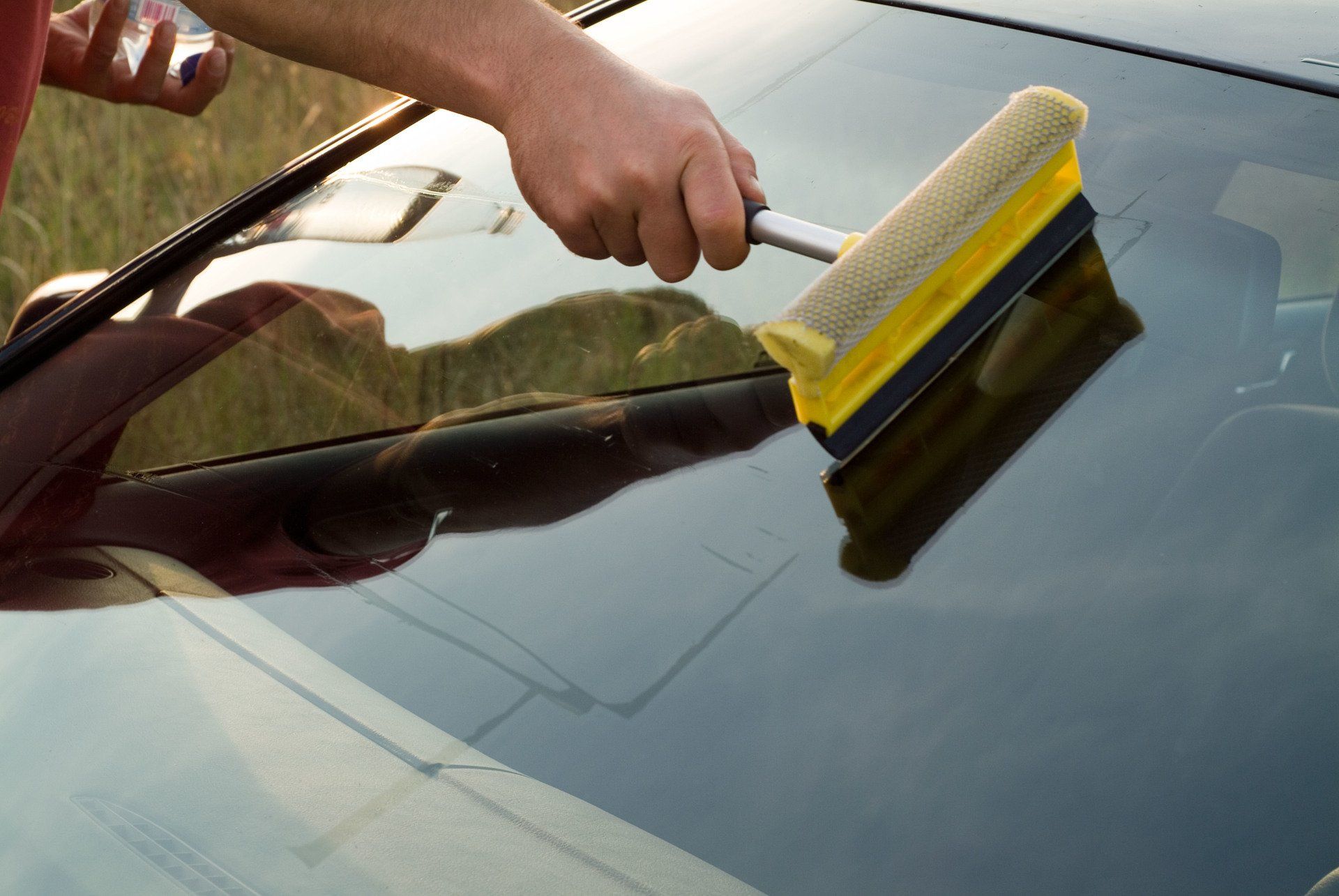 car glass cleaning