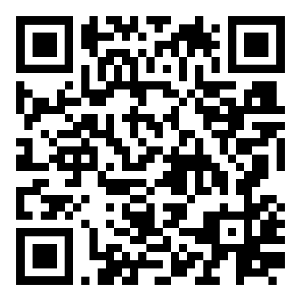 Ein schwarz-weißer QR-Code auf weißem Hintergrund.