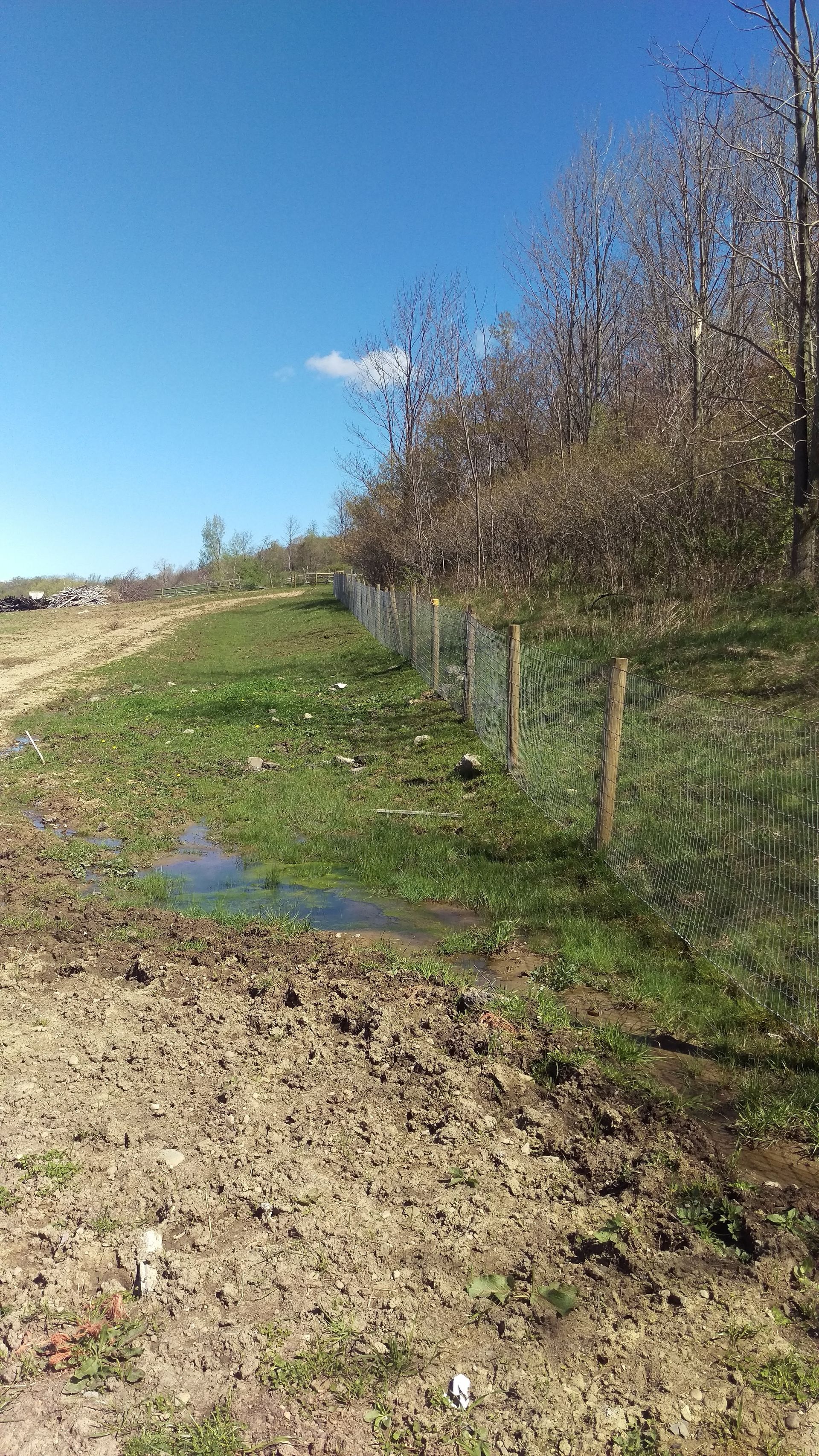 Chain link fence installation in Delavan, NY by KKR Fencing