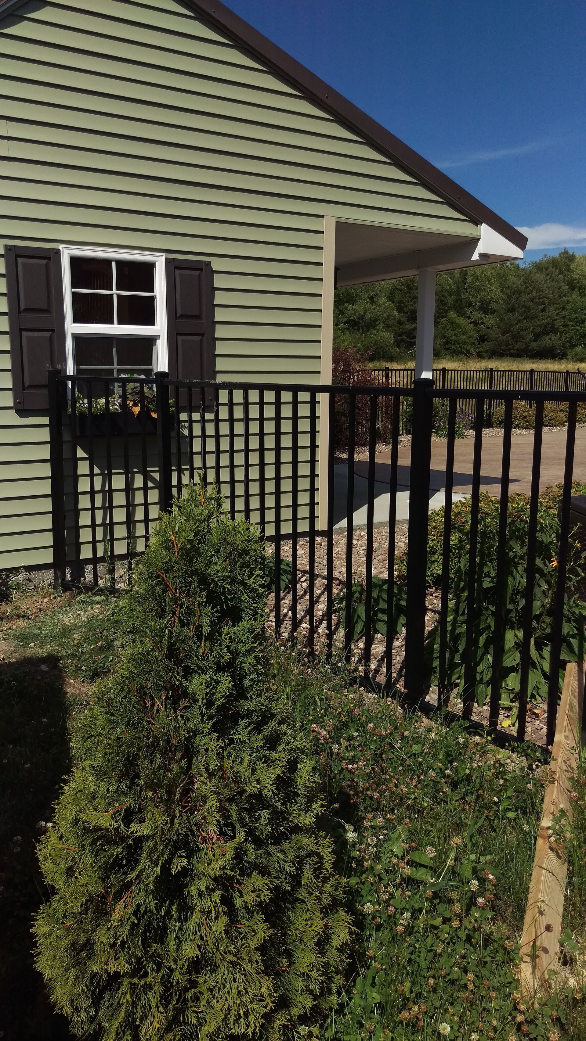 Wrought fence installation in Delavan, NY by KKR Fencing