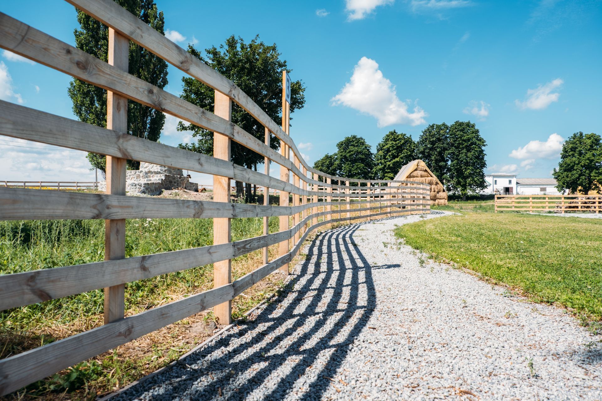 agricultural fence on a farm in western NY