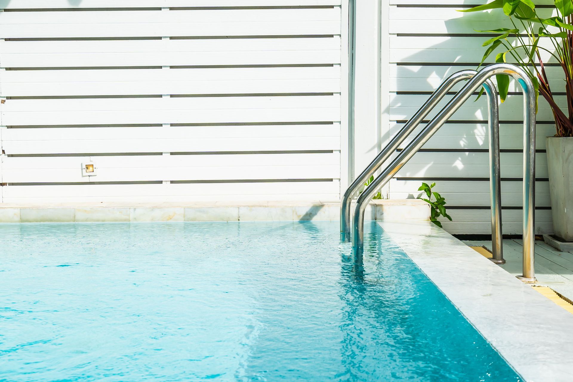 fence keeping pool private at residence