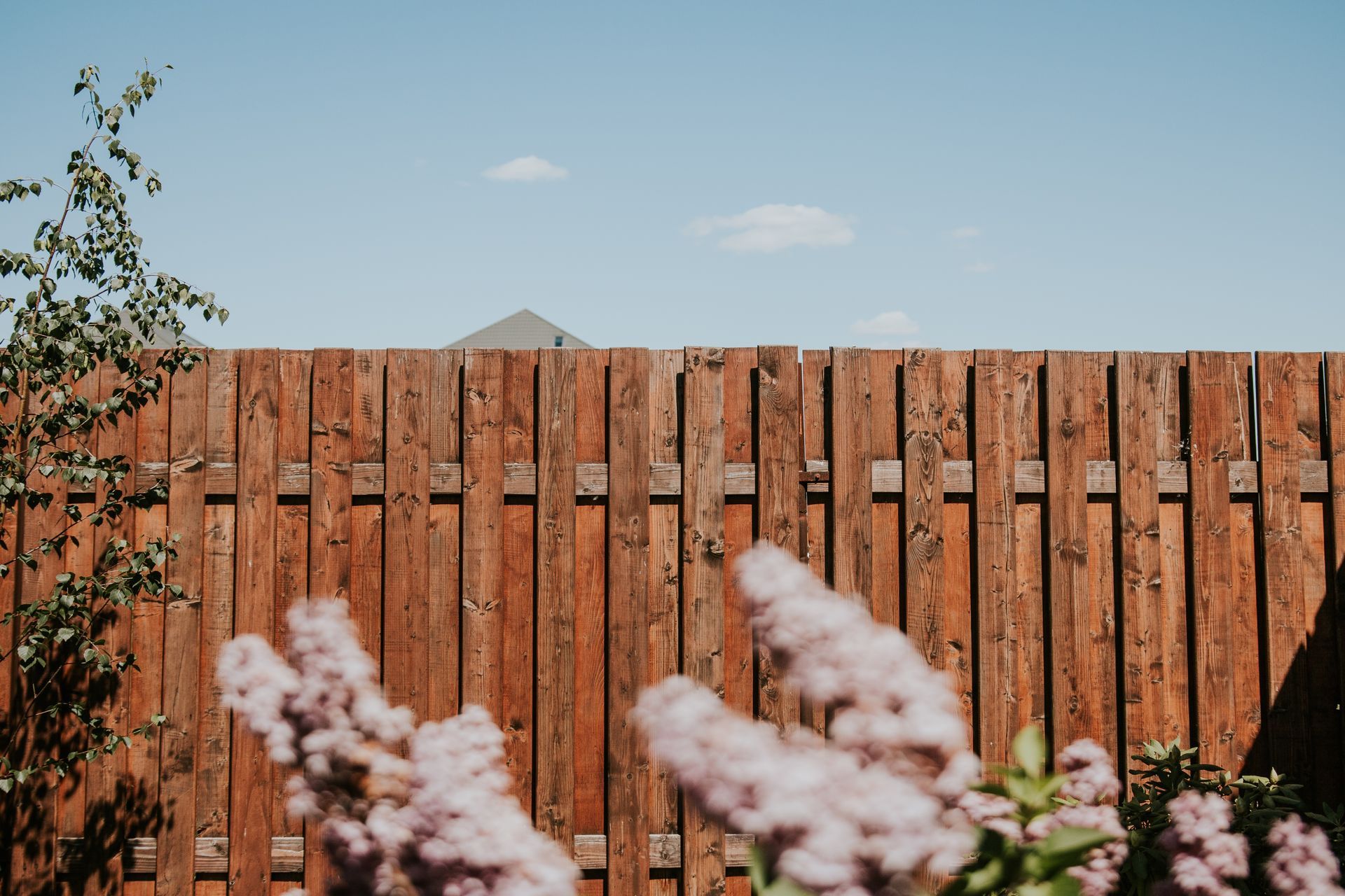 wooden fence in Amherst, NY