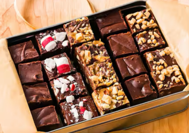 box of assorted fudge