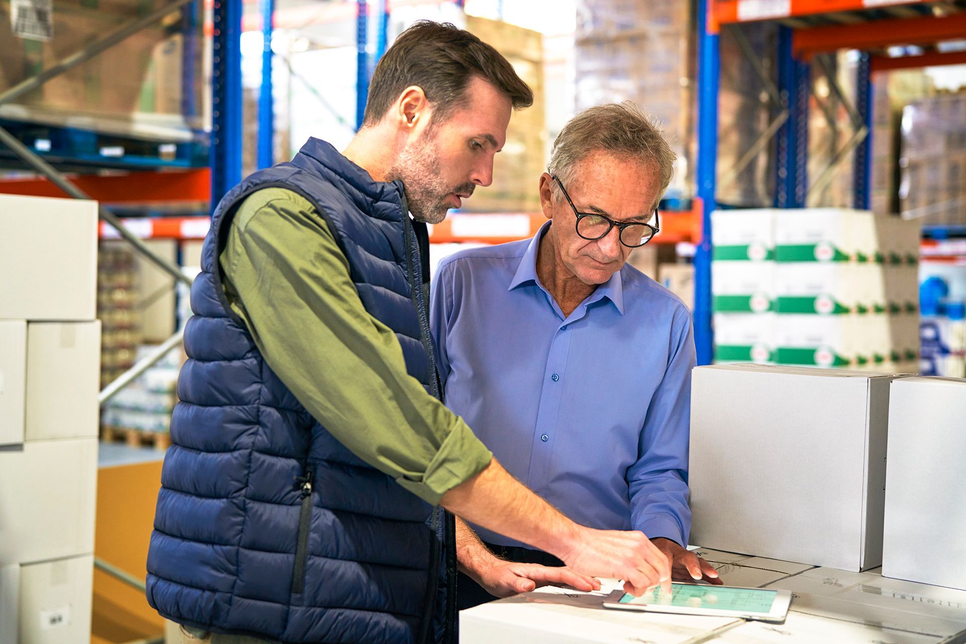 Client advise on warehouse heating