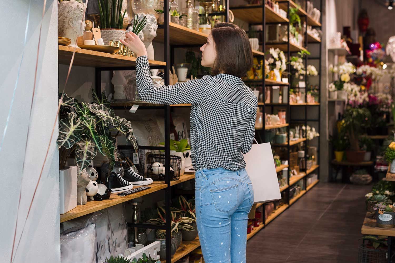 Woman in a store