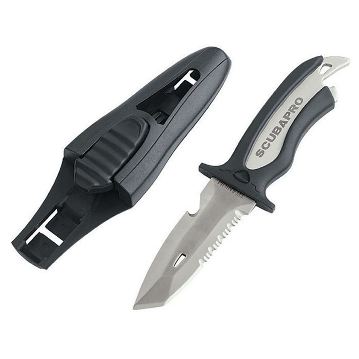 Titanium Leg or BCD Mounted Blunt Tip Dive Knife