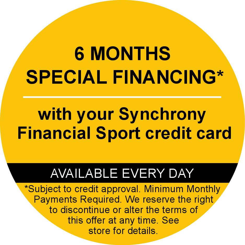 Synchrony financing available