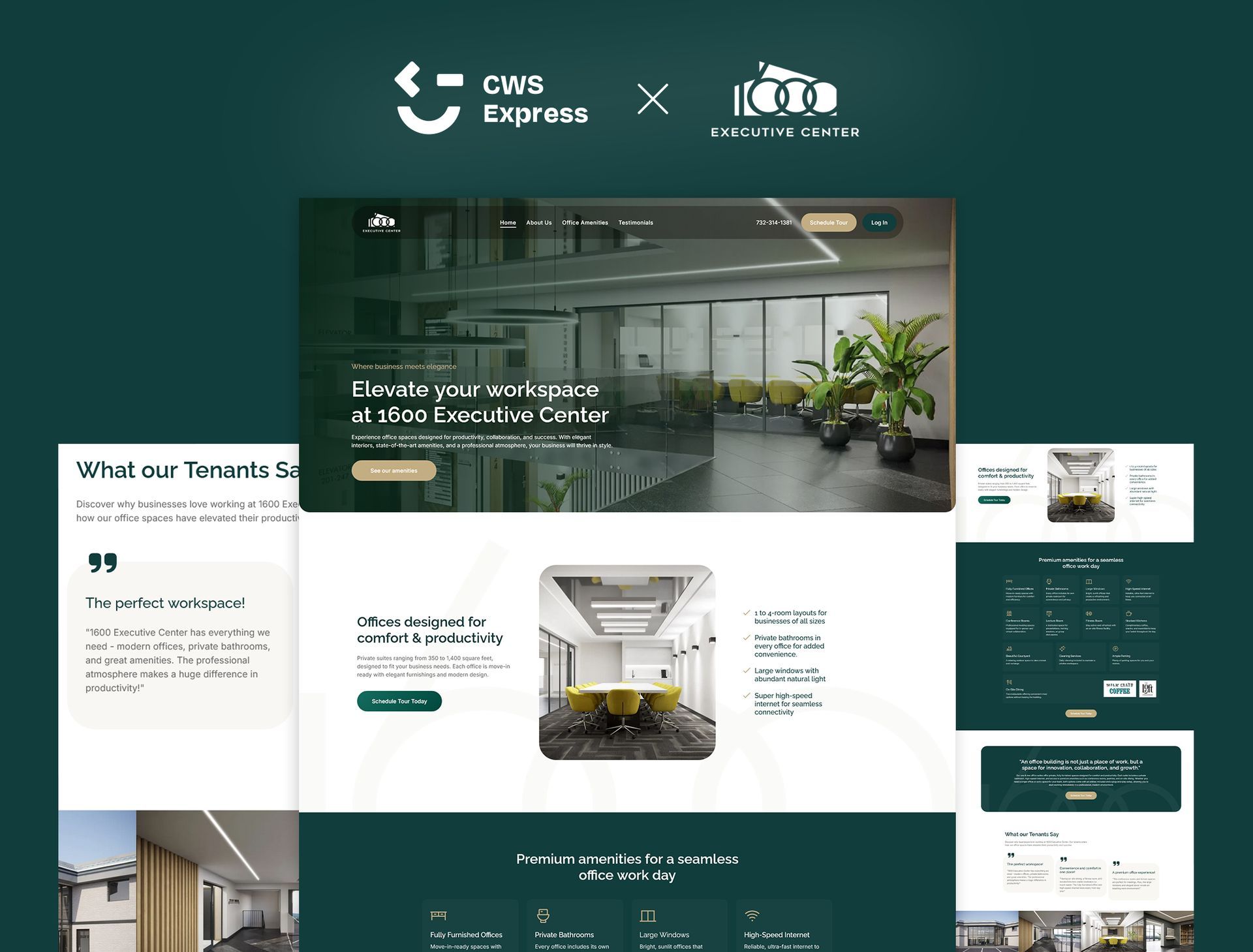 1600 Executive Center Mock Up Website
