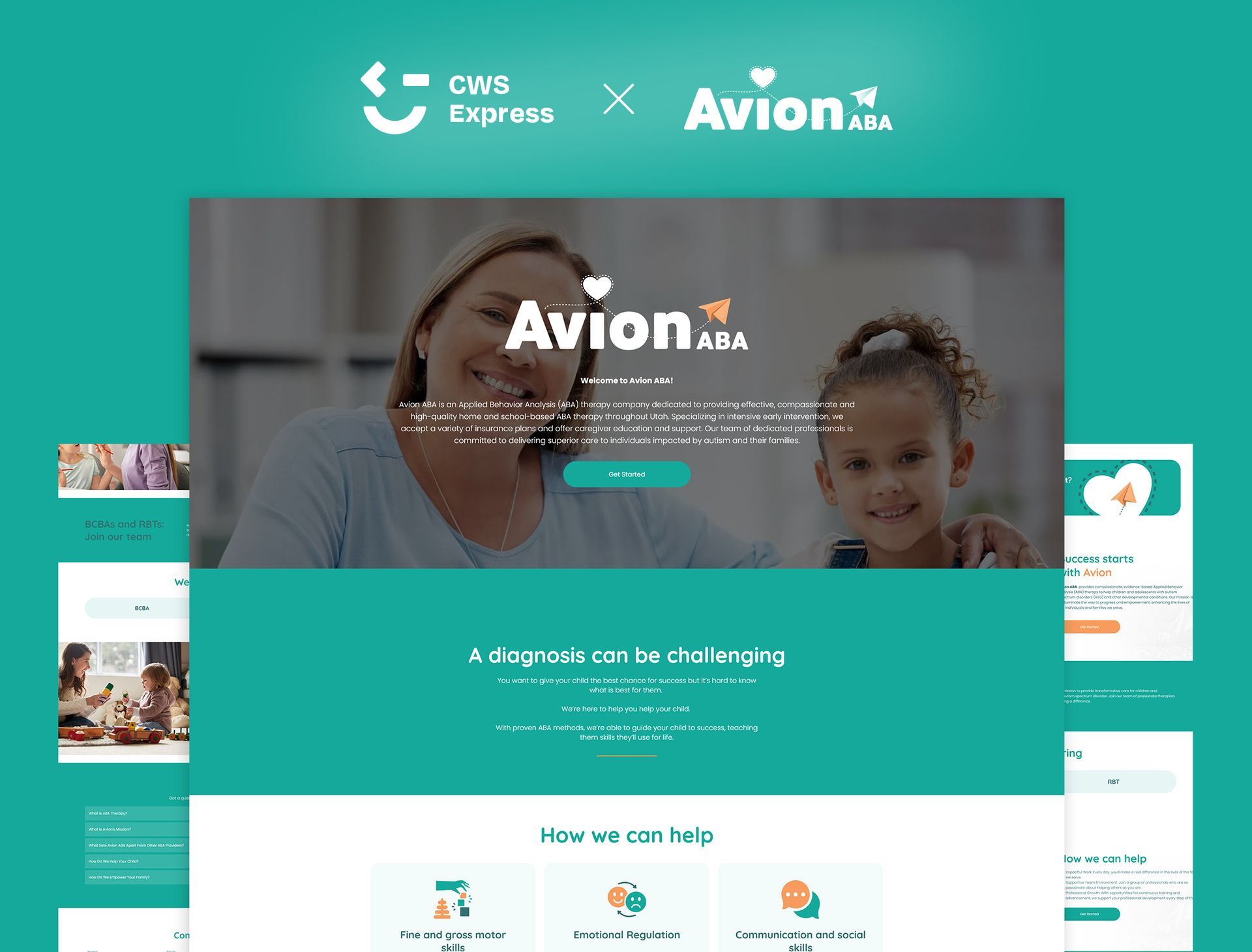 Avion ABA Mock Up Website