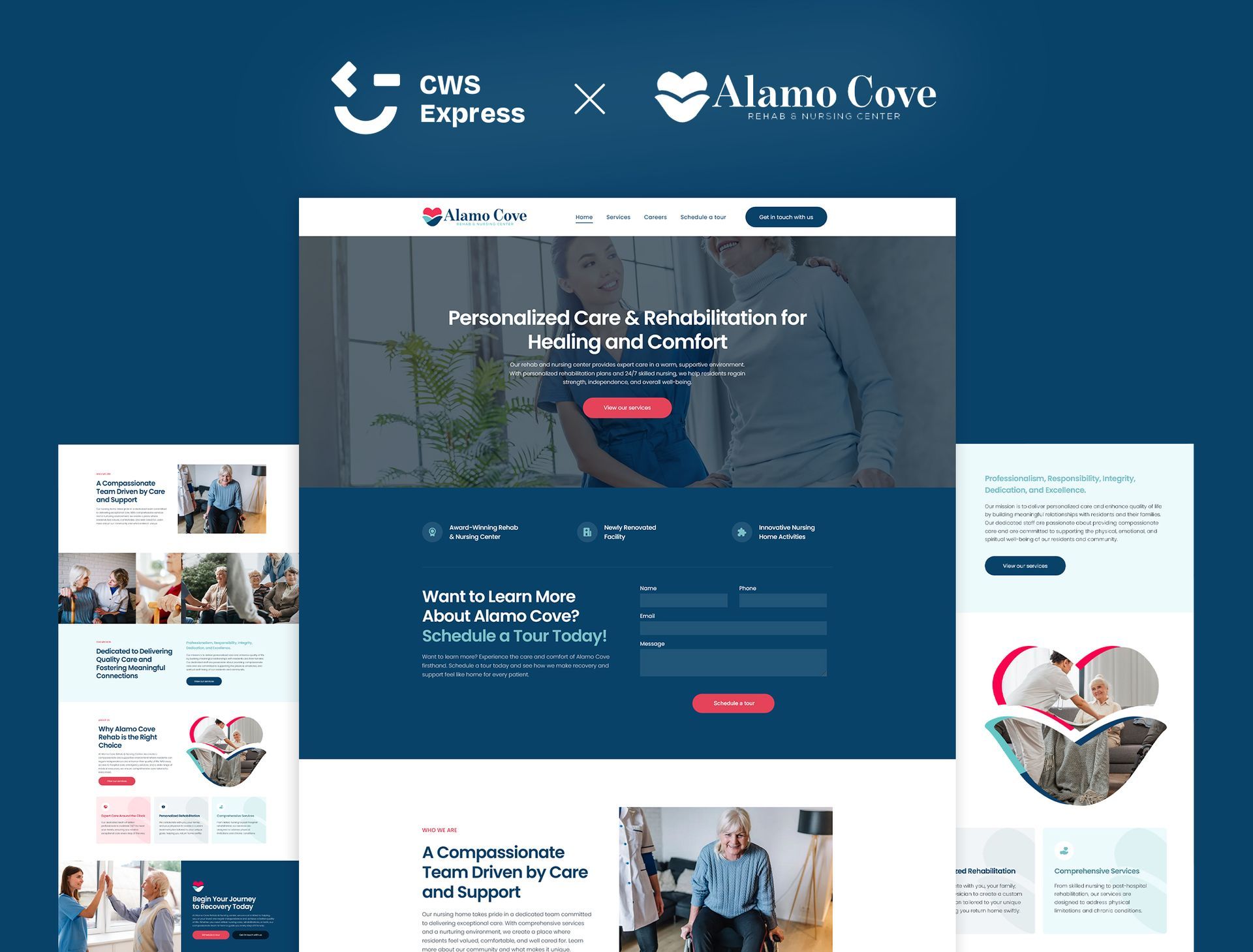 Alamo Cove Mock Up Website
