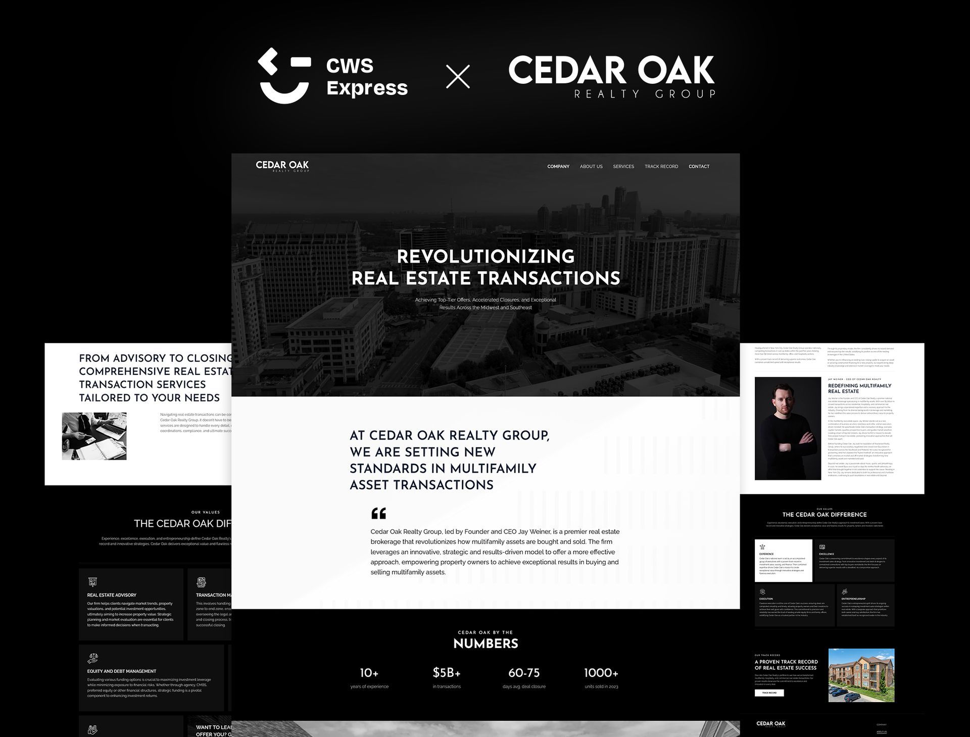 Cedar Oak Realty Group Mock Up Website
