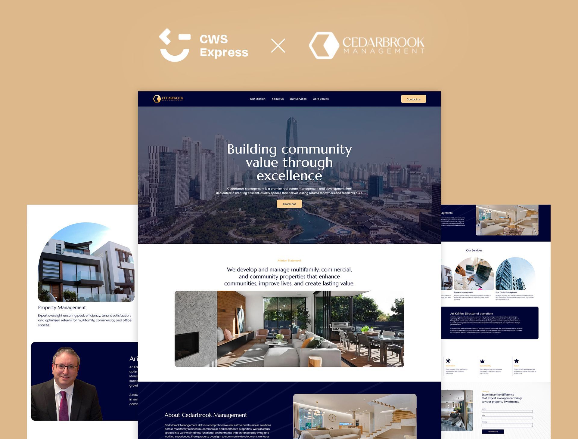 Cedar Brook MG Mock Up Website
