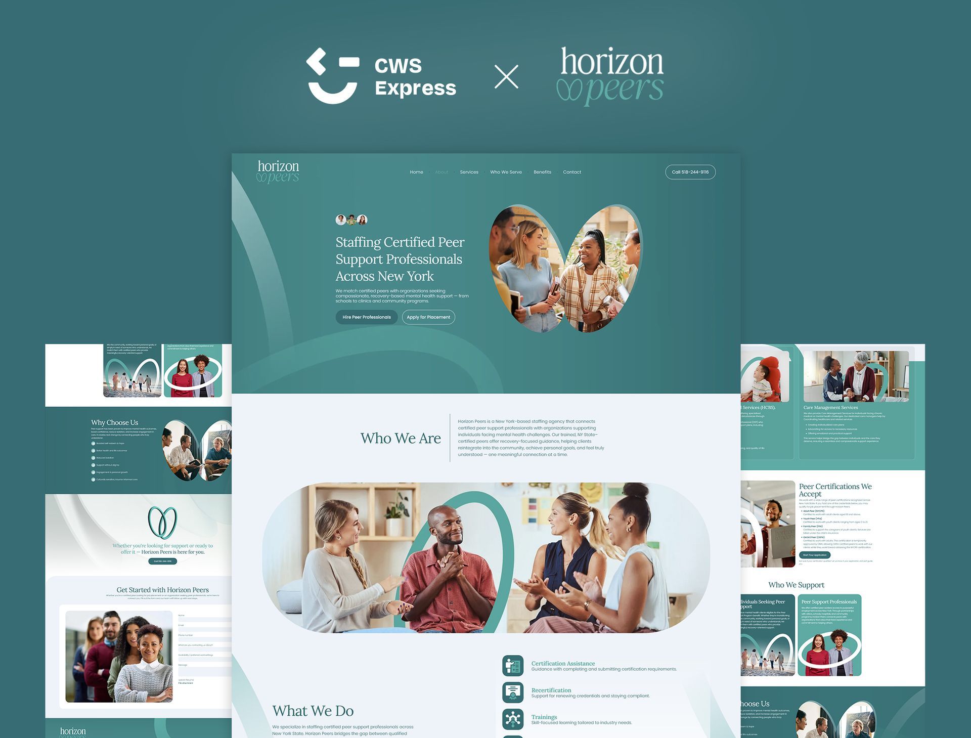 Horizon Peers Mock Up Website