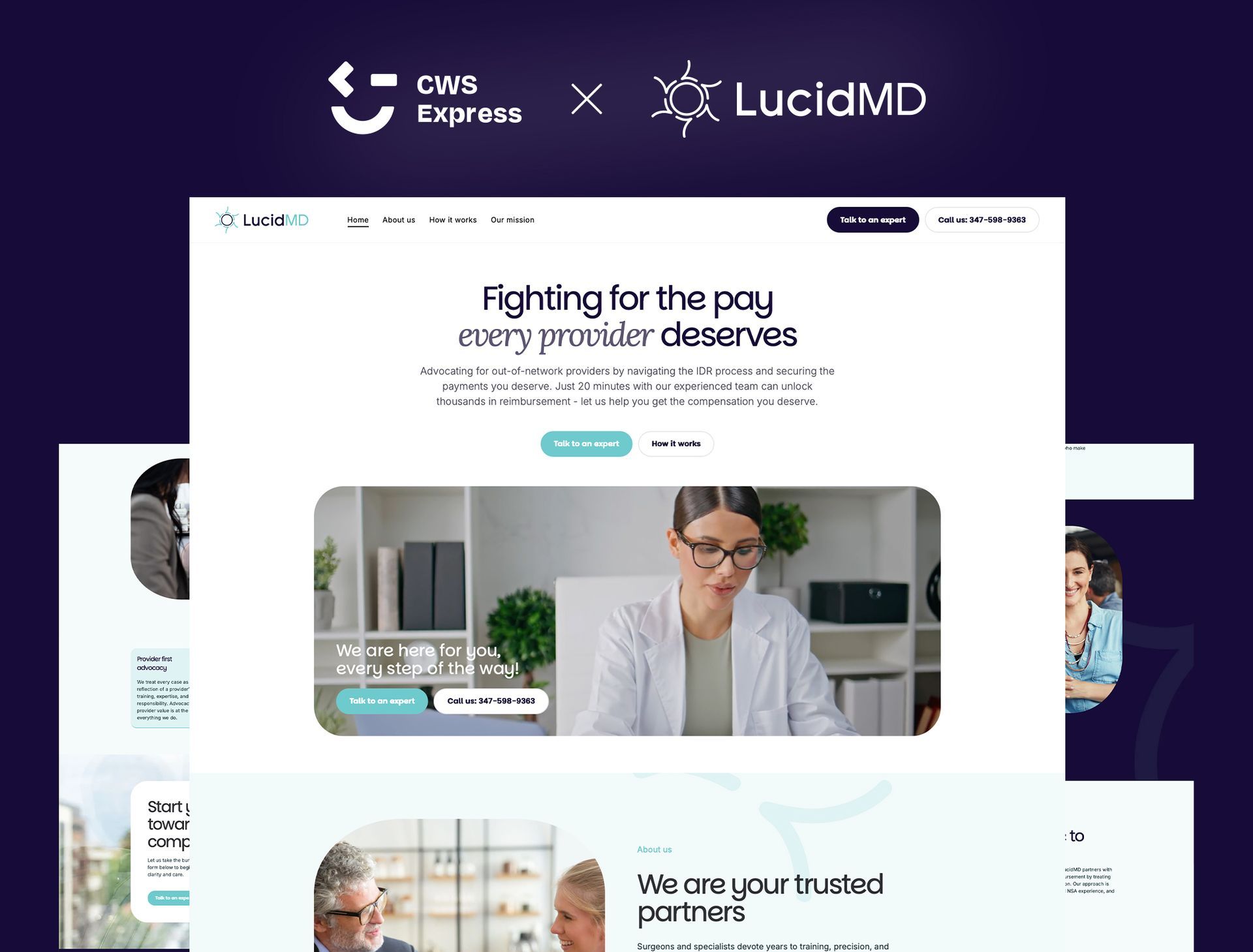LucidMD Mock Up Website
