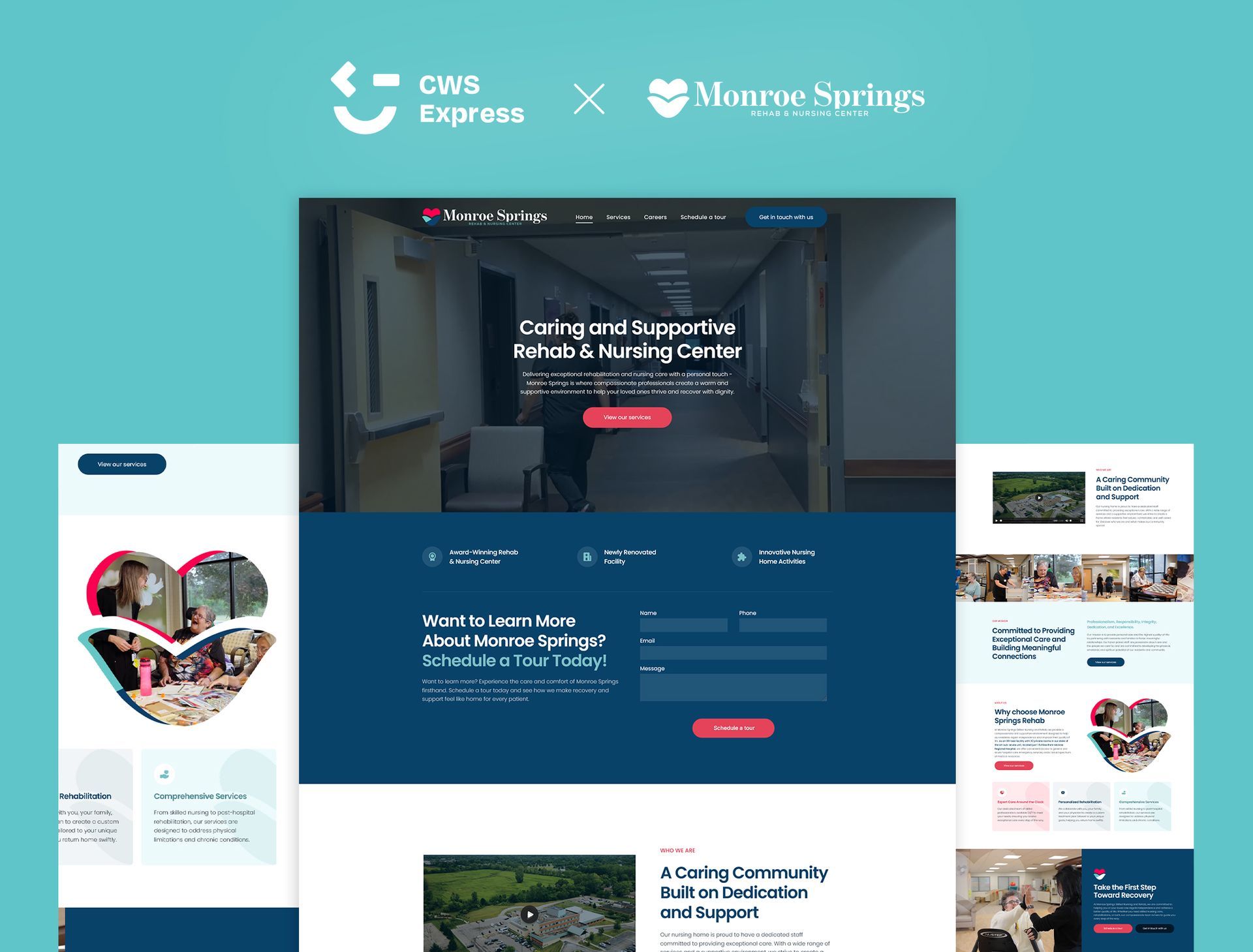 Monroe Springs Mock Up Website
