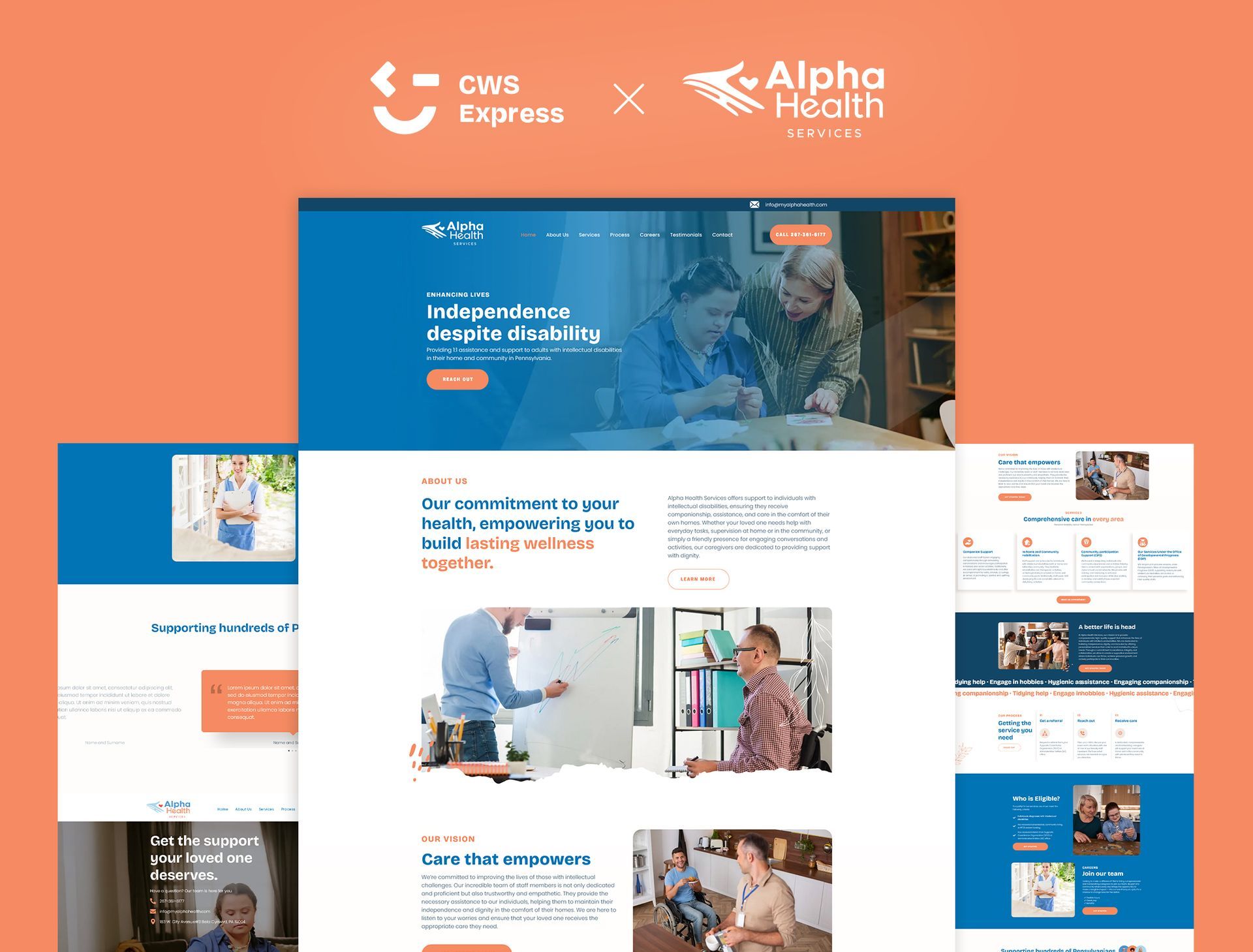 My Alpha Health Mock Up Website
