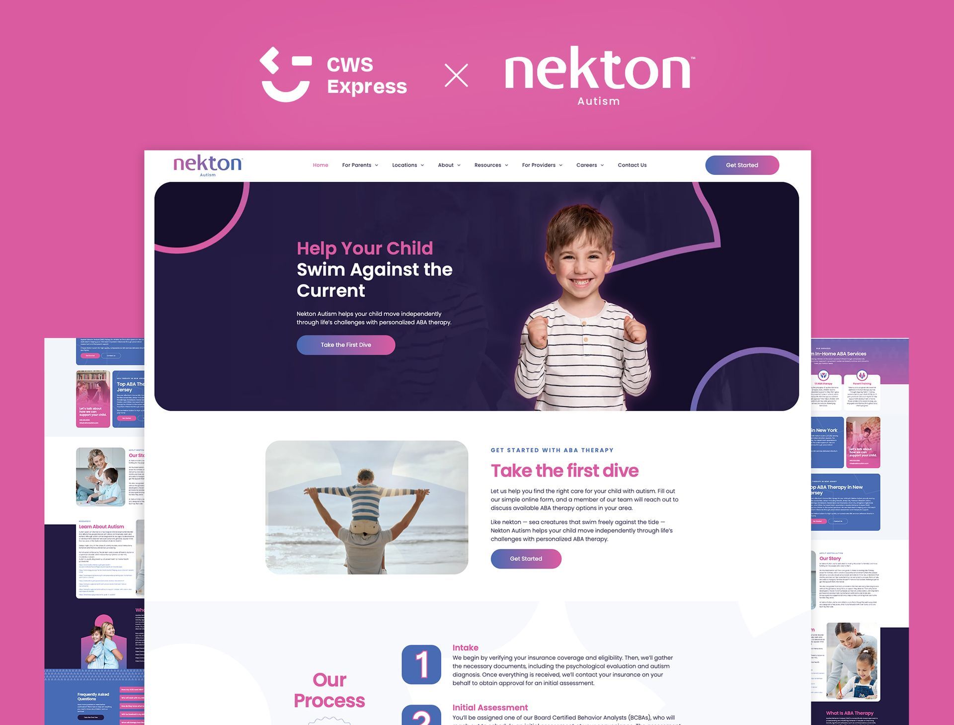 Nekton Autism Mock Up Website

