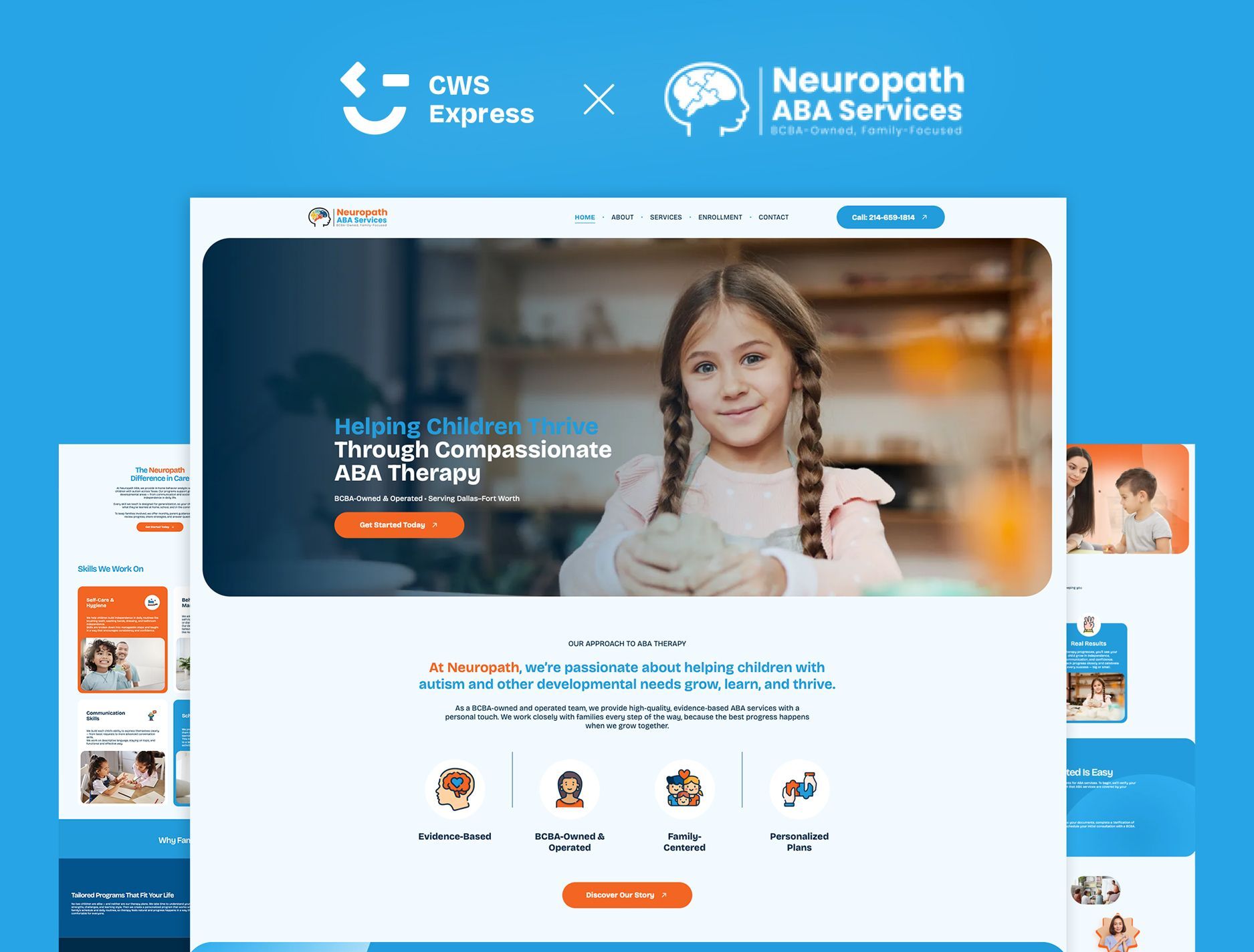 Neuropath ABA Services Mock Up Website
