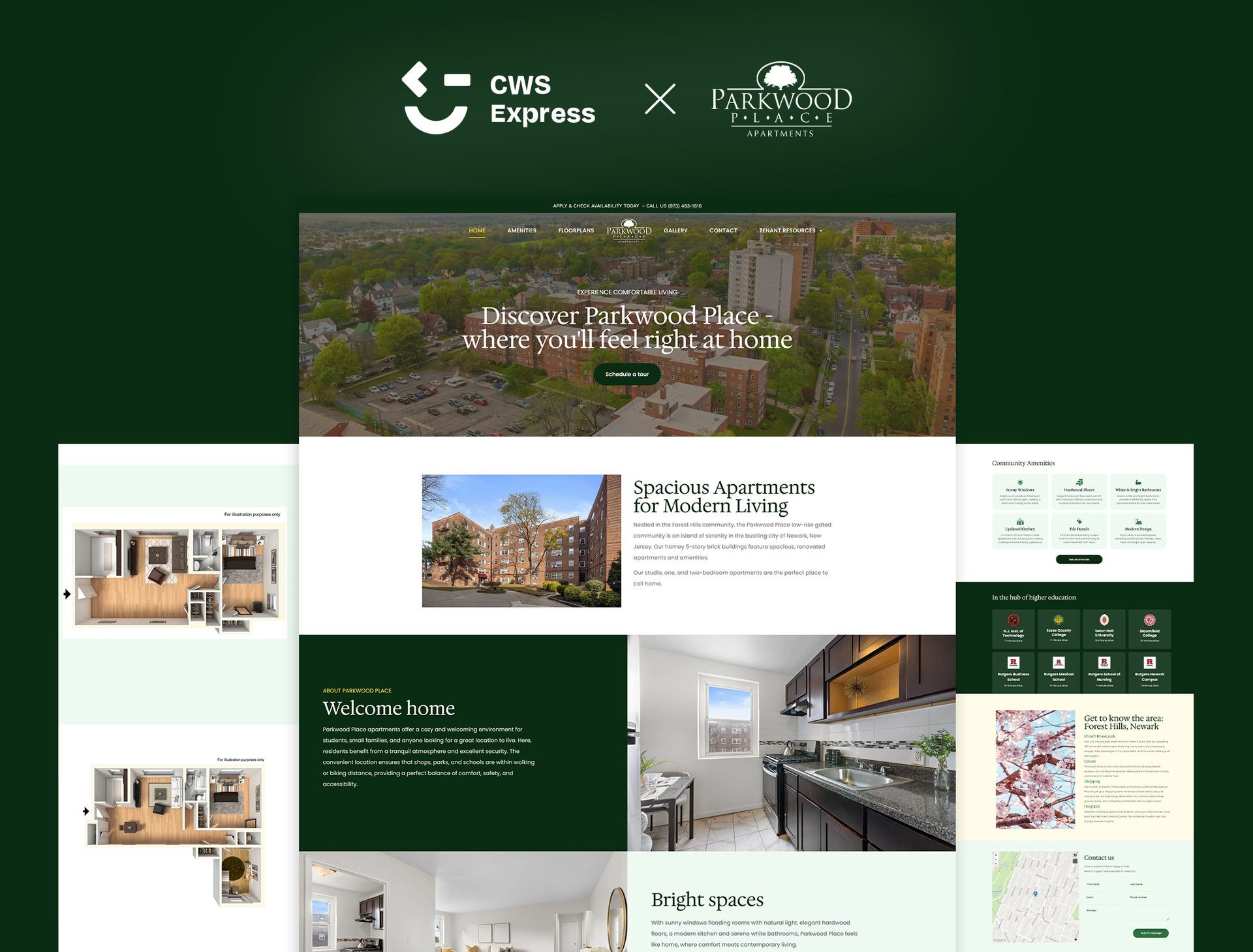 Park Wood NJ Mock Up Website
