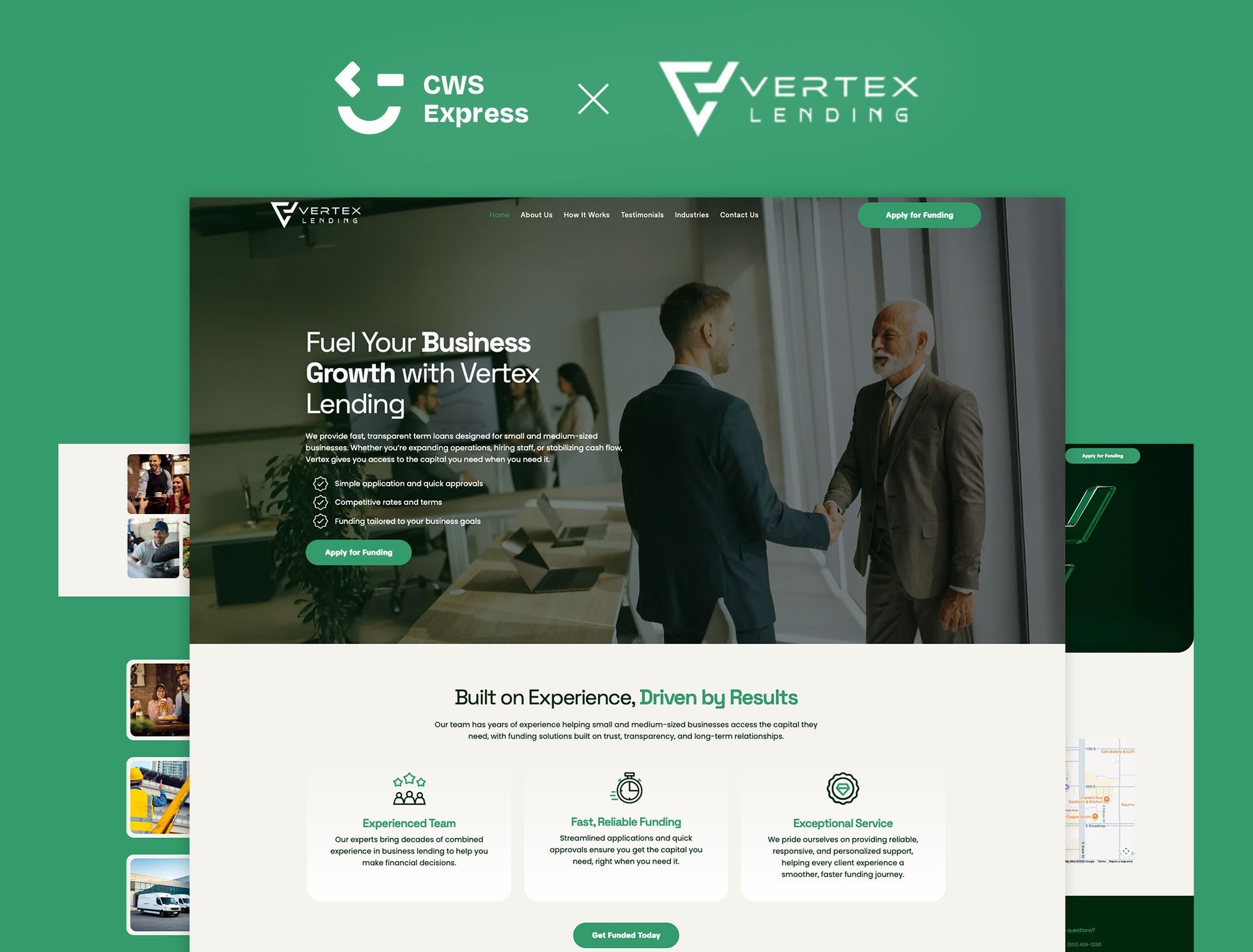 Vertex Lending Mock Up Website
